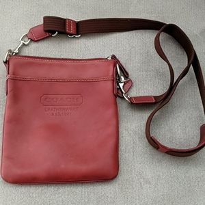 Red Coach Crossbody Bag